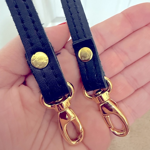 Jon Hart purse strap in Black Leather (from clear Lola bag) - Picture 3 of 3